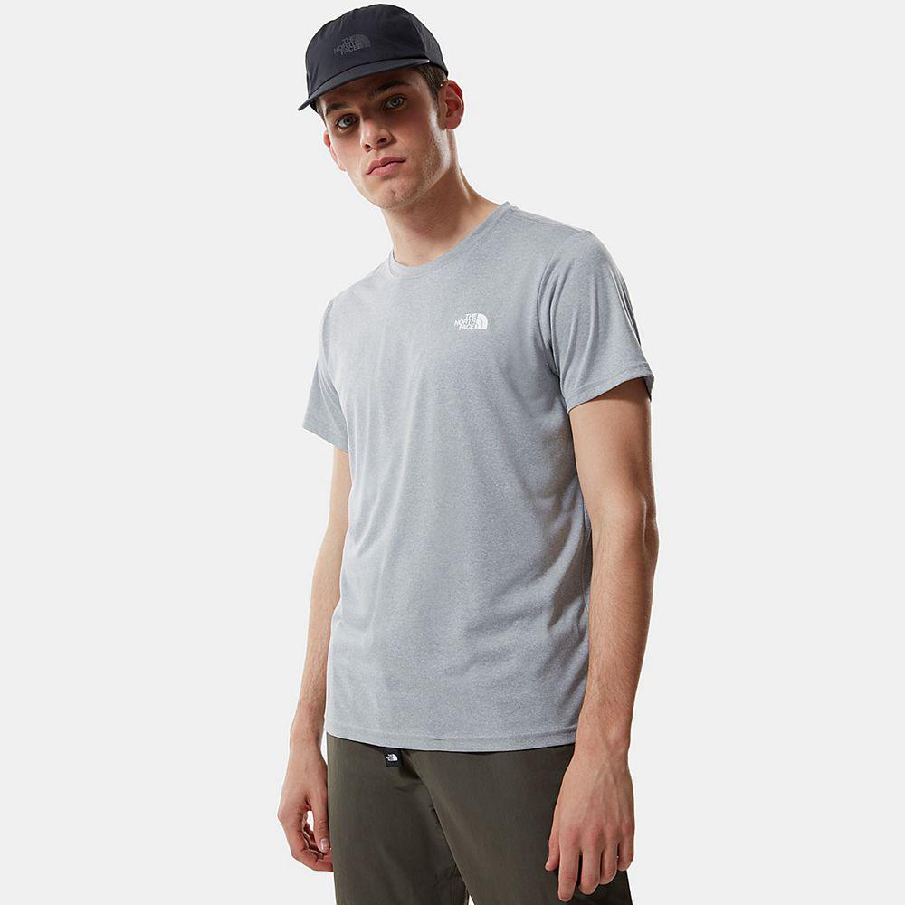 The North Face Reaxion Amp Ανδρικα T Shirt - Γκρι (GOWM98615)